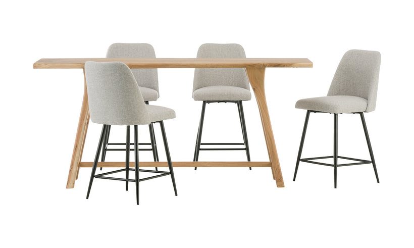 Sedona Counter Table and 4 Macey Stools